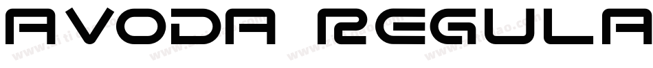 Avoda Regular字体转换